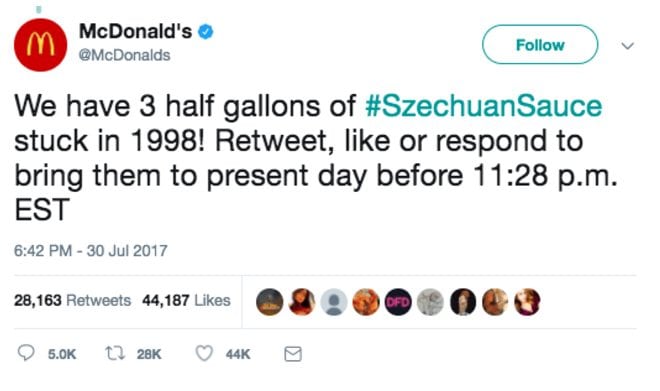 Extra Lifer Sells McDonald’s Szechuan Sauce for $15,000 on Ebay to Benefit Children’s Miracle Network Hospitals
