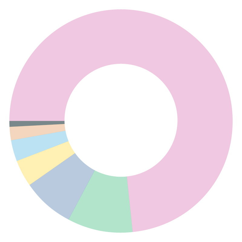 Pie chart highlighting 0.6% of donations come from Employee Giving